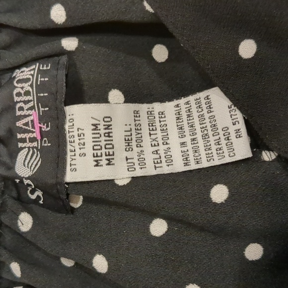 Vintage Sag Harbor Pleated Polka Dot Midi Skirt Size Medium - Picture 2 of 4